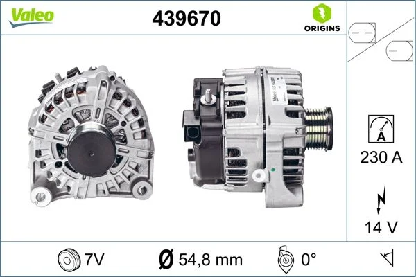 Generator / Alternator VALEO 439670
