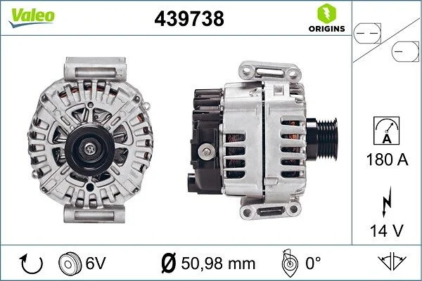 Generator / Alternator VALEO 439738