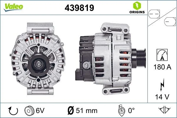 Generator / Alternator VALEO 439819