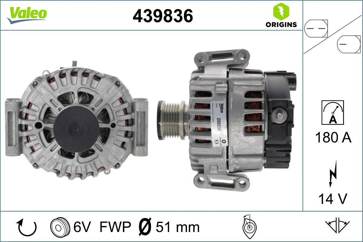 Generator / Alternator VALEO 439836