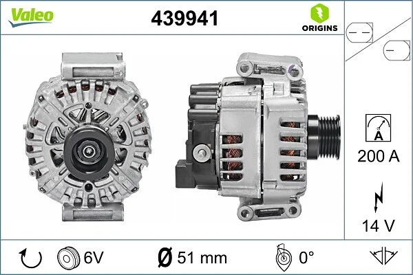 Generator / Alternator VALEO 439941