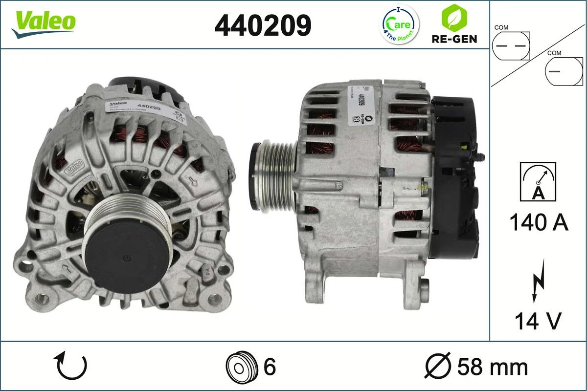 Generator / Alternator VALEO 440209