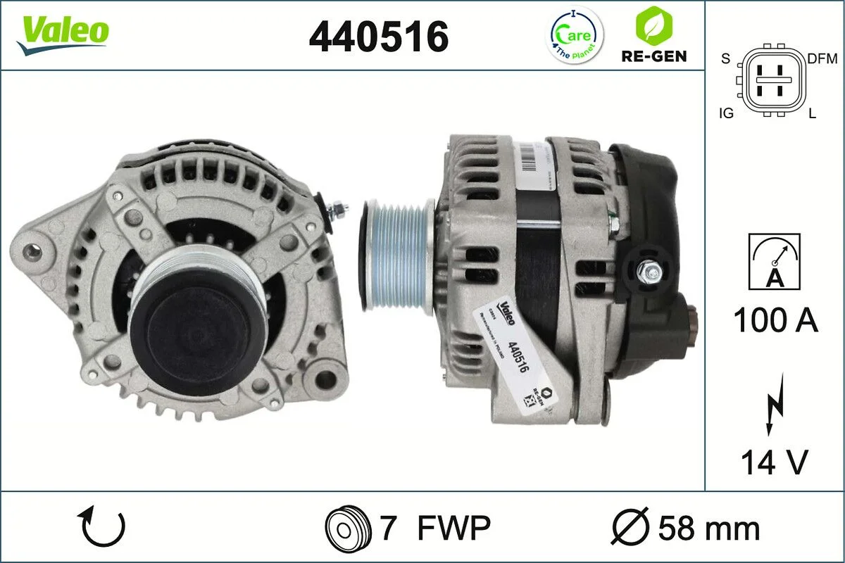 Generator / Alternator VALEO 440516