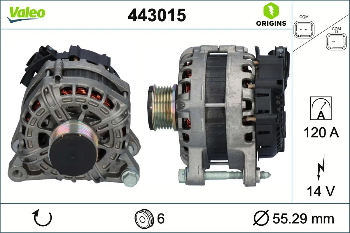 Generator / Alternator VALEO 443015