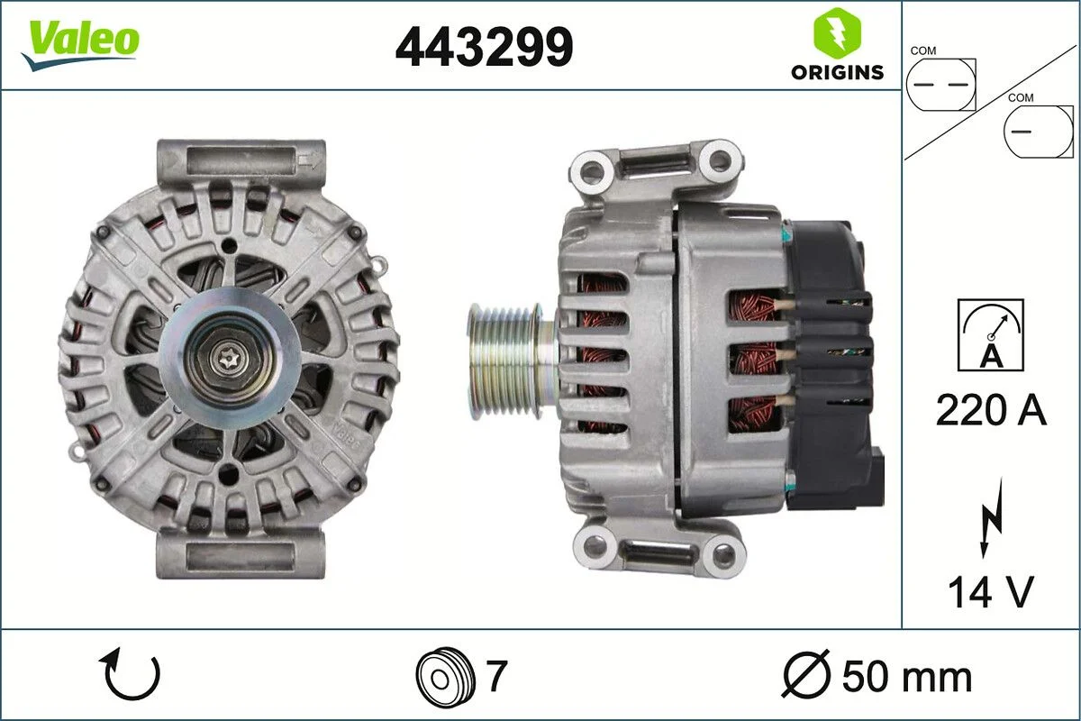 Generator / Alternator VALEO 443299