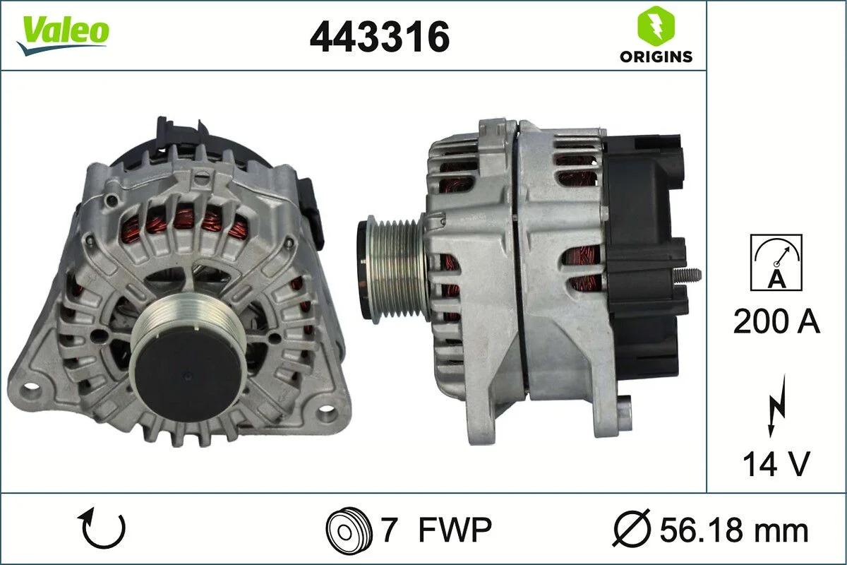 Generator / Alternator VALEO 443316