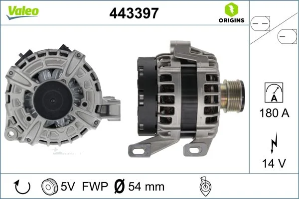 Generator / Alternator VALEO 443397