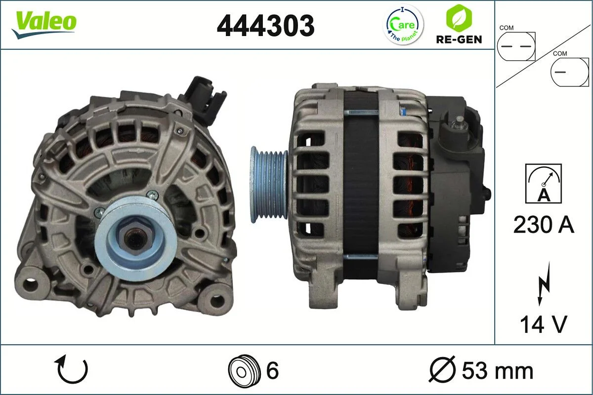 Generator / Alternator VALEO 444303