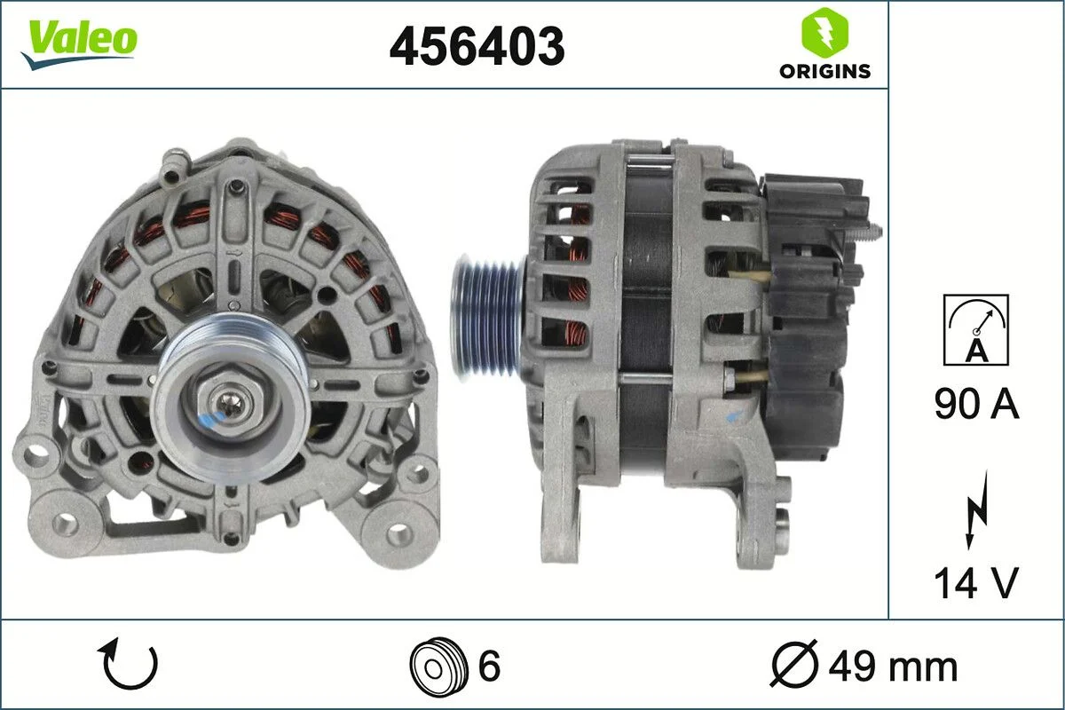 Generator / Alternator VALEO 456403