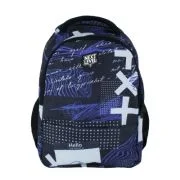 Ghiozdan Next Level, 2 in 1, colectia Hello, 3 compartimente, 48x33x23 cm