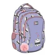 Ghiozdan scolar Majewski ST Right, BP26, Happy Panda, 3 compartimente, 39 x 27 x 17 cm