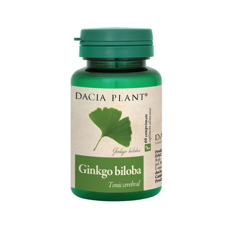 Ginkgo biloba, 60 comprimate, Dacia Plant