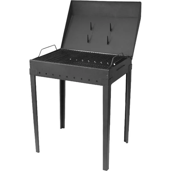 Gratar gradina 500x350mm, tabla 1mm, 145cm inaltime totala, picioare demontabile, Evotools 678307