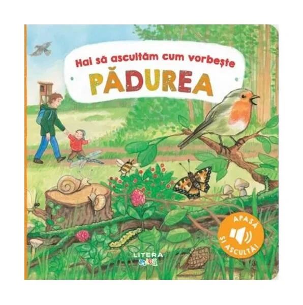 Hai să ascultăm cum vorbește pădurea - Board book - Anne Böhm - Litera mică