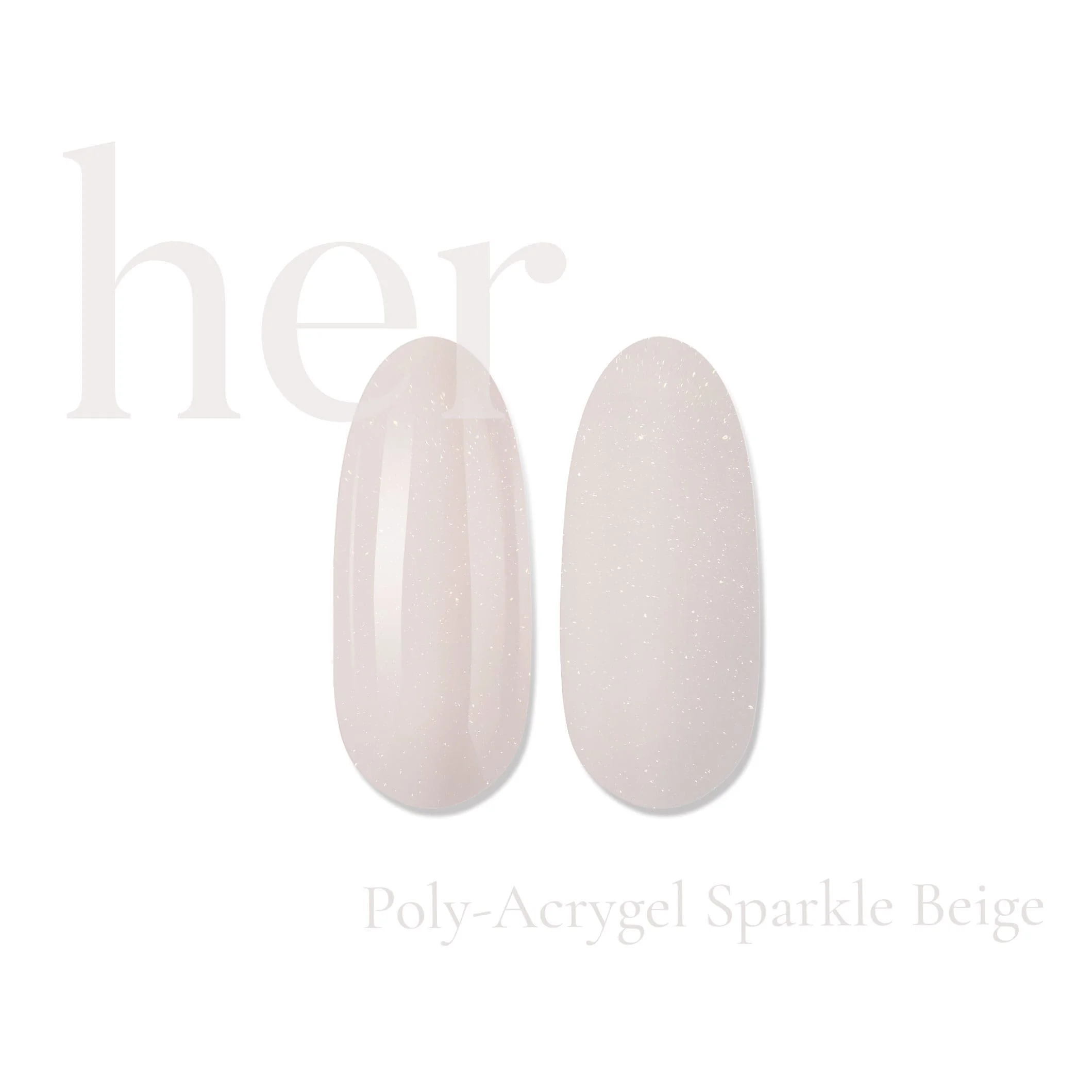 Her Poly-Acrygel SPARKLE BEIGE 30g - Everin