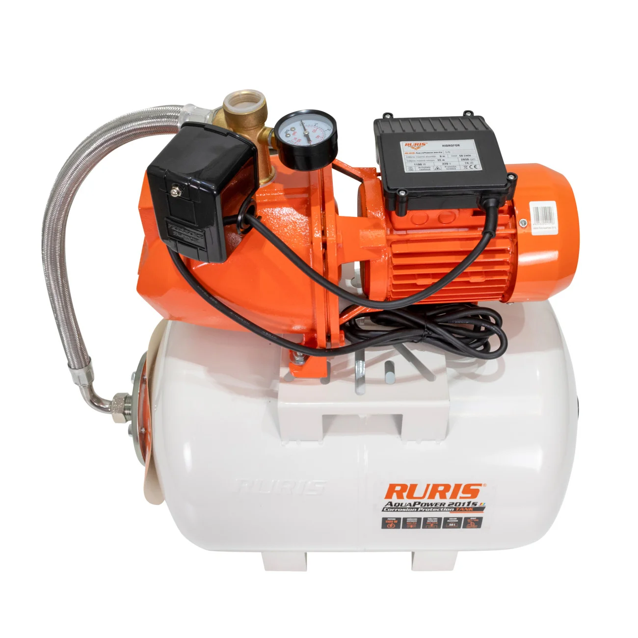 Hidrofor Ruris AquaPower 2011, 50 Litri, 1100 W, H Refulare 55 m