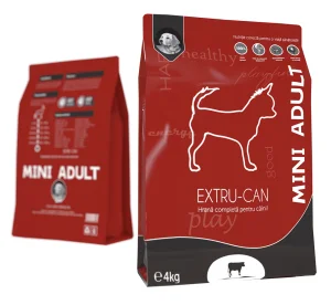 Hrana uscata pentru caini EXTRU-CAN MINI cu VITA sac 4kg