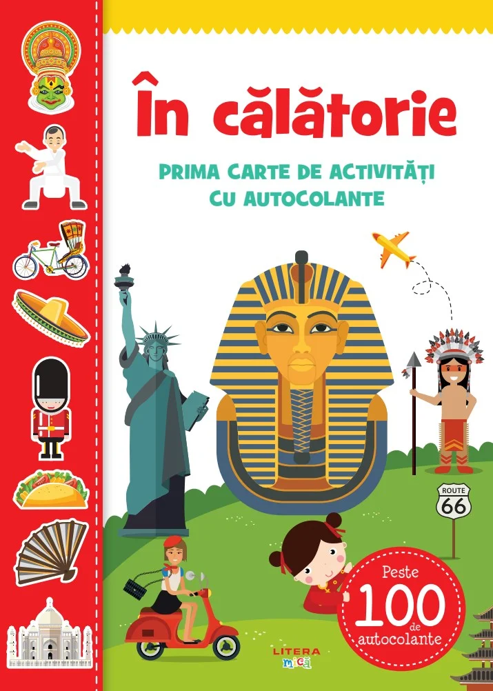 In calatorie. Prima carte de activitati cu autocolante