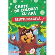 In padure. Carte de colorat cu apa (reutilizabila)