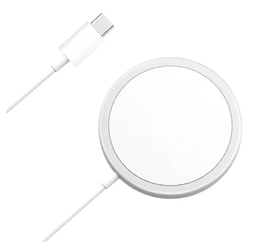 Incarcator magnetic wireless MagSafe 15W alb