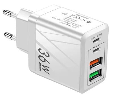 Incarcator pentru telefon USB 36W 2PD QC3.0