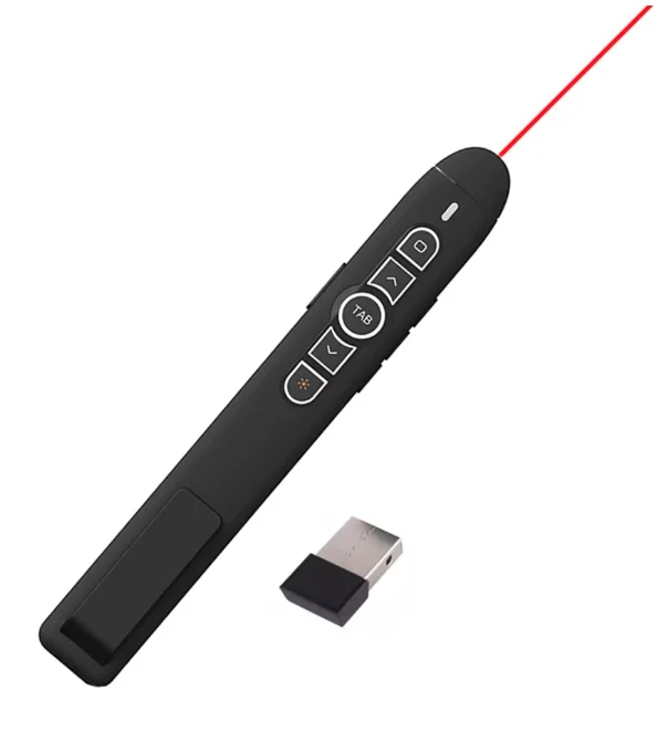 Indicator Laser T5 Wireless pentru prezentari inteligent receptor USB distanta control 20m