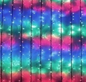 Instalatie 7070C Multicolor 240 LED Perdea 6x1m Exterior Fir Negru Gros Interconectabil IP65