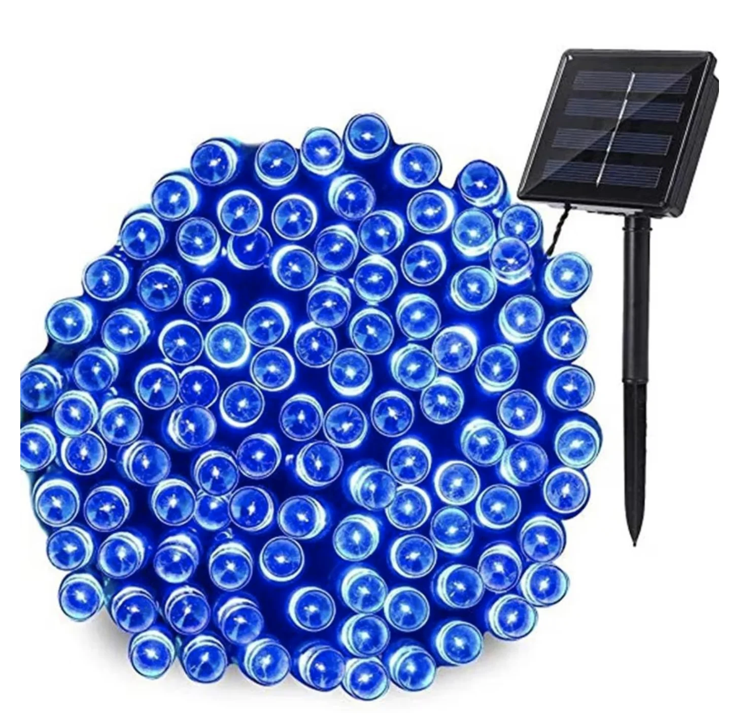 Instalatie Solara 10 Metri cu 100 LED liniara ALBASTRA HS