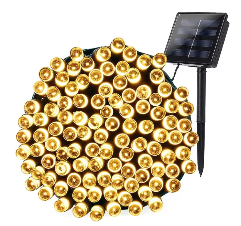 Instalatie solara decorativa 450 LED lungime 45 metri 1500 12 ALB CALD