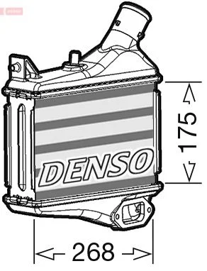 Intercooler, compresor DENSO DIT40011
