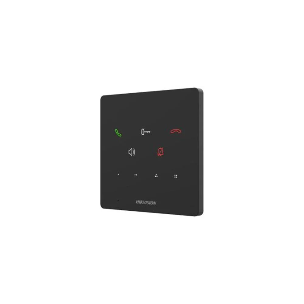 Interfon de interior IP cu butoane touch Hikvision DS-KH6000-E1, microfon si difuzor, PoE