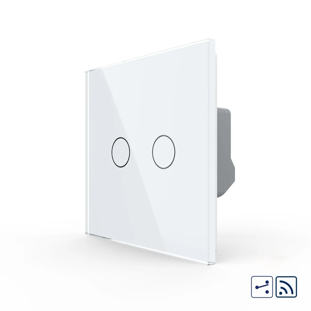 Intrerupator Dublu Cap Scara / Cruce Wireless cu Touch LIVOLO – Serie Noua