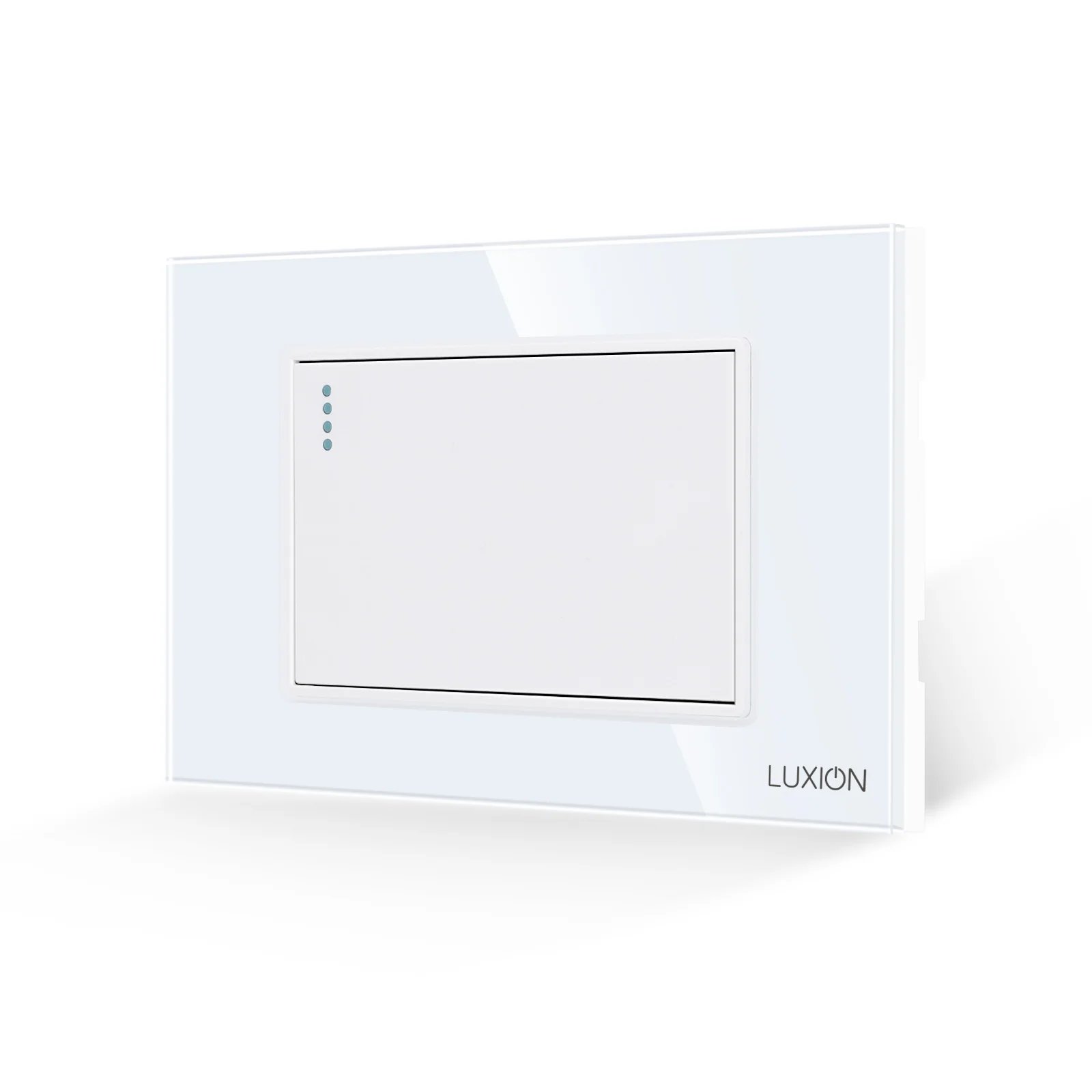 Intrerupator Simplu Mecanic LUXION cu Rama din Sticla, Standard Italian, 3M