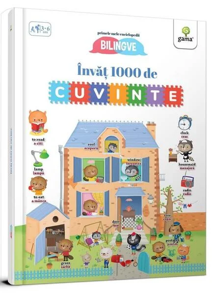 Învăț 1000 de cuvinte! Primele mele enciclopedii bilingve - Hardcover - Eleonora Barsotti - Gama