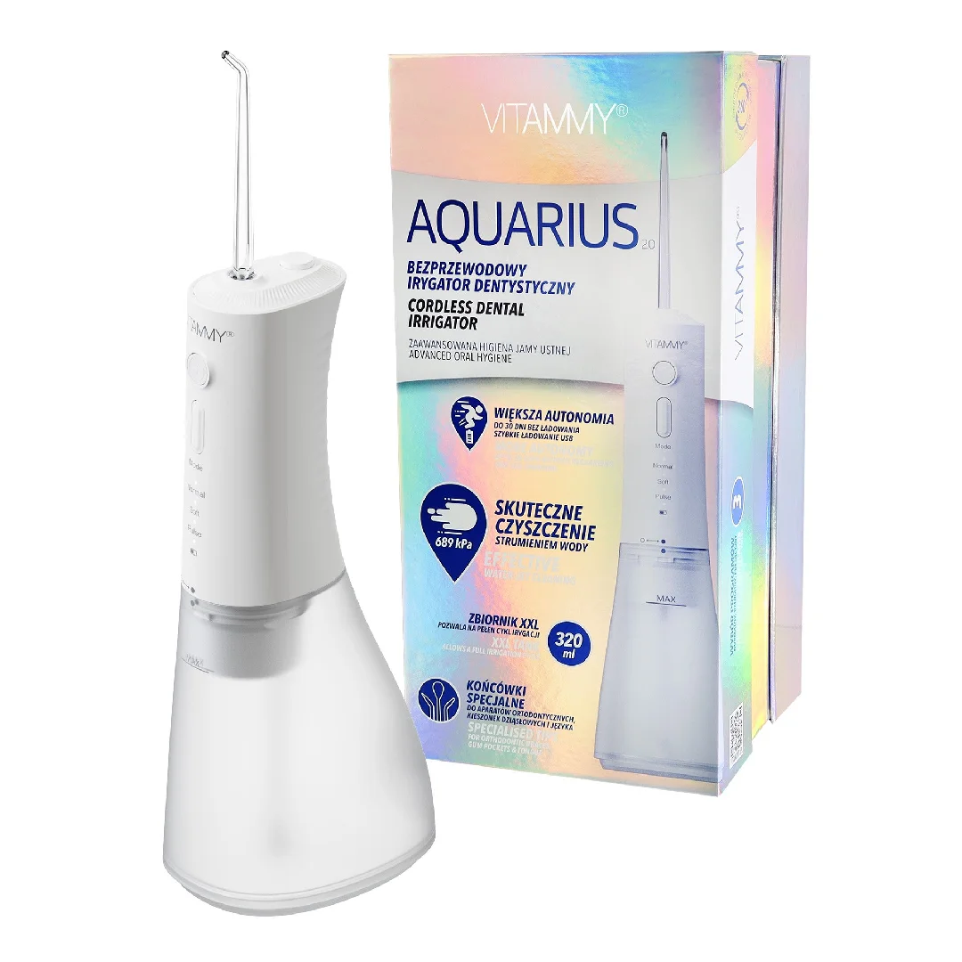 Irigator oral/ dus bucal Vitammy Aquarius, Alb