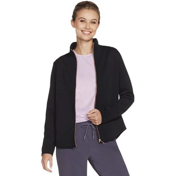 Jacheta femei Skechers The GO WALK Shine Jacket JA78-BLK, XXL, Negru