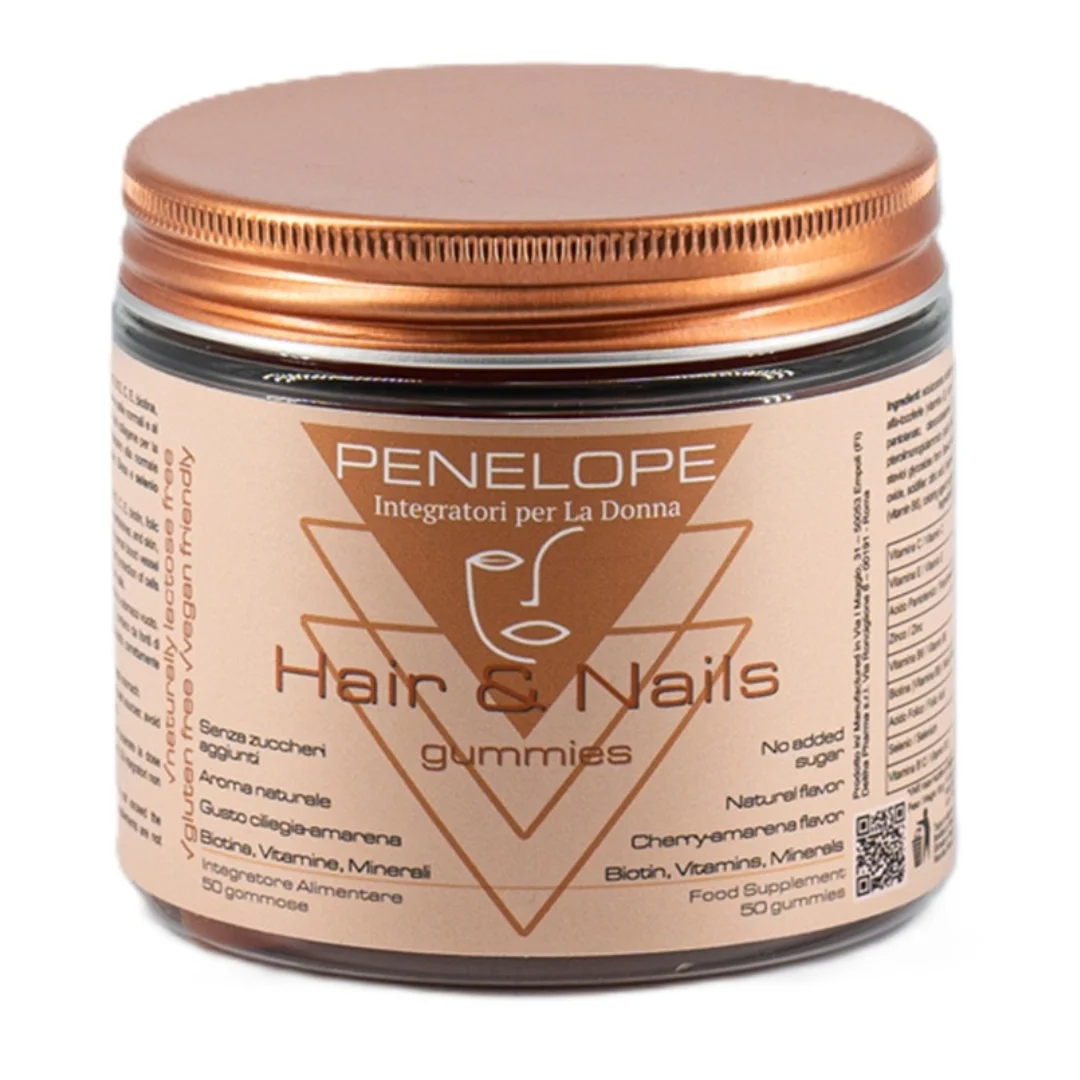 Jeleuri gumate pentru par si unghii, Penelope, 50 bucati, Novo Pharma