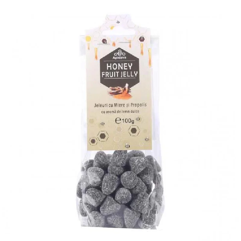 Jeleuri miere, propolis, lemn dulce, 100g, Apidava