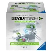 Joc de constructie Gravitrax Power Starter &amp; Finish, Start si final, set de accesorii electric, automat