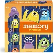 Joc de memorie cu monstruleti, Ravensburger Memory Dimensions, pentru copii de la 4 ani, multilingv, inclusiv romana
