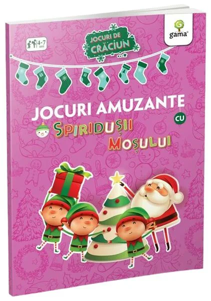 Jocuri amuzante cu Spiridușii Moșului - Paperback brosat - Gama