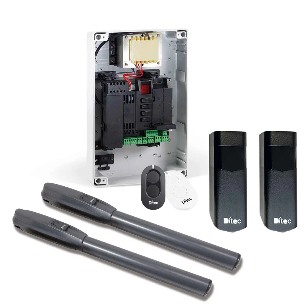 Kit automatizare poarta batanta Ditec DITPWR50HLS, 24 VDC, 288 W, 800 Kg, 6000 N,  2x 5 m