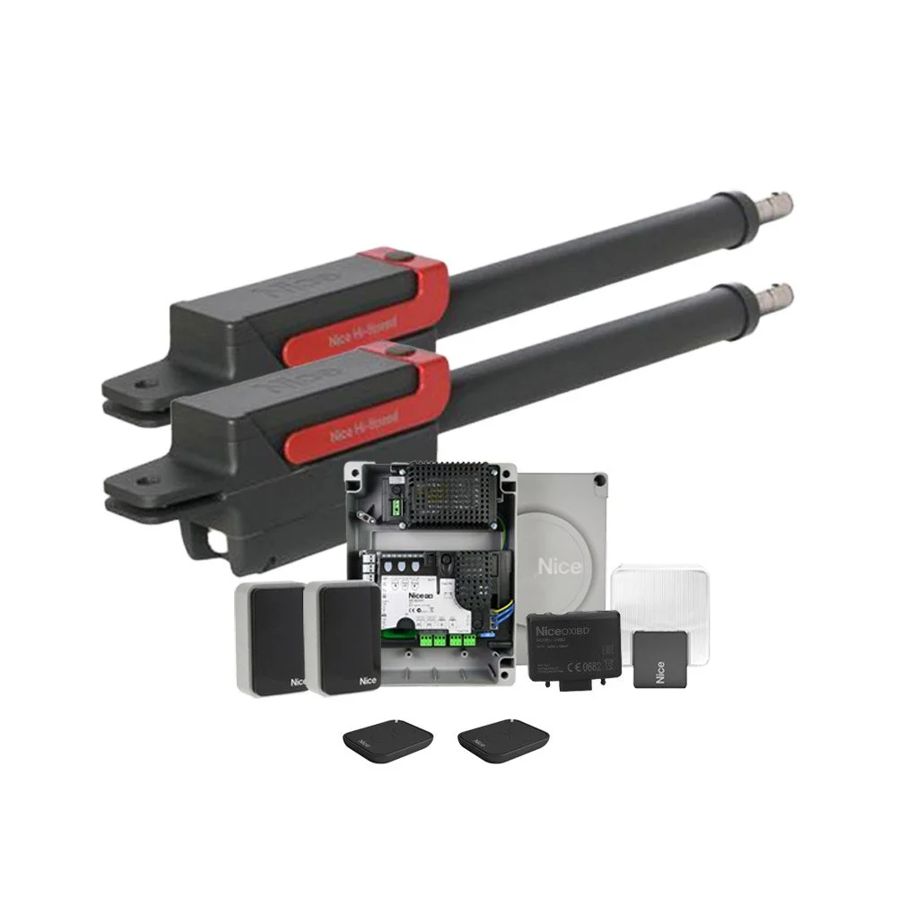Kit automatizare poarta batanta Nice Titan High Speed TTN3724HSKCE, 3.7 m/canat, 450 kg, 24 V