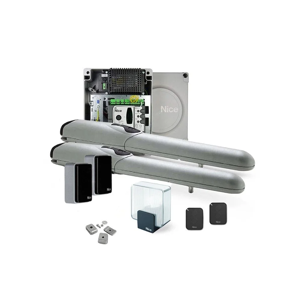 Kit automatizare poarta batanta Nice WINGOKIT 3524 FULL, 200 Kg/canat, 3.5 m/canat, 24 V
