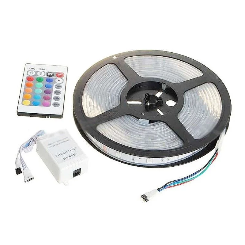 Kit banda RGB 5M 60W 1 Culoare / LED 15 Variatii ROSU VERDE ALBASTRU