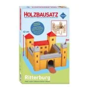 Kit constructie, castel de lemn, 61 piese, Pebaro 887