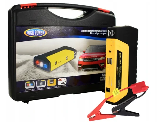 Kit pornire auto/moto (Starter) pentru baterie descarcata cu powerbank LED USB