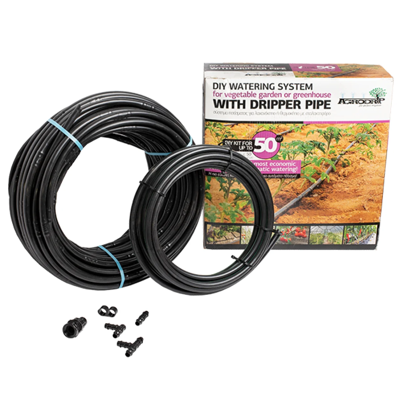 Kit sistem de irigare prin picurare, maximum 50 mp