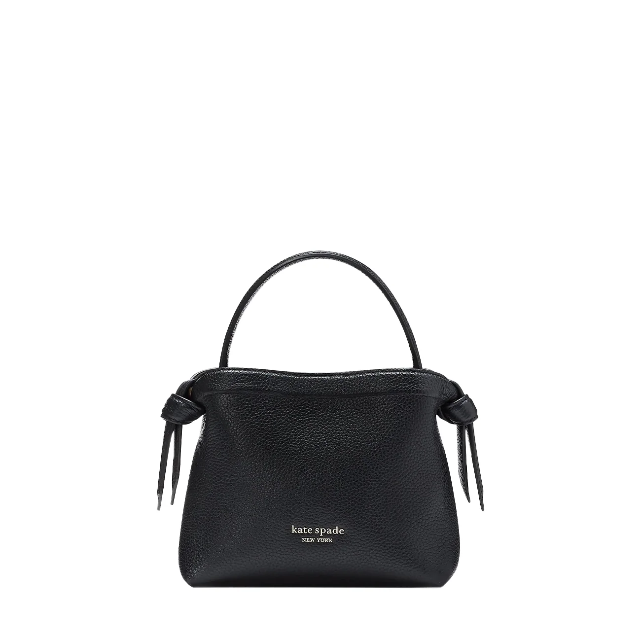 Knott mini crossbody tote black