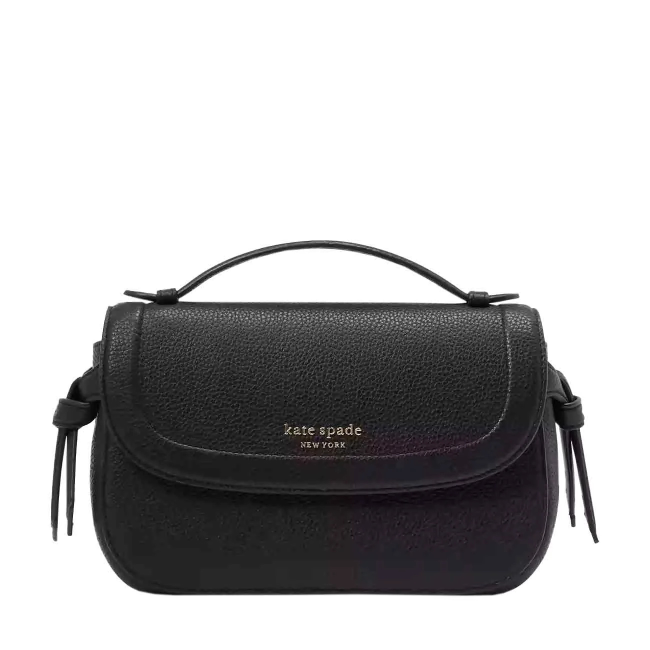 Knott top-handle crossbody black